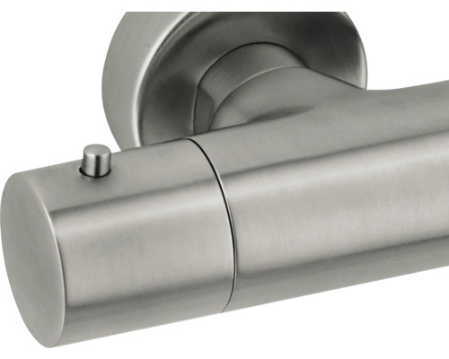 Metalen deurklink met vergrendelknop