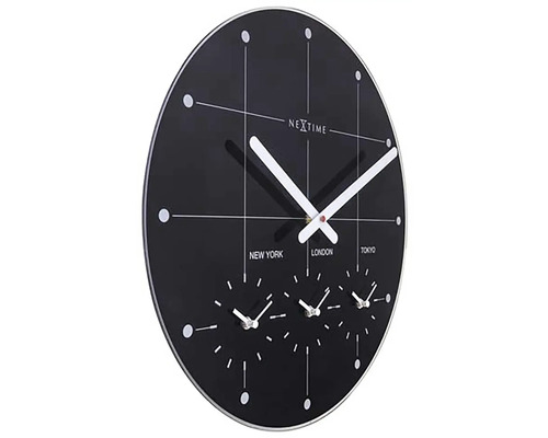 Nextime wereldklok voor New York, Londen en Tokio