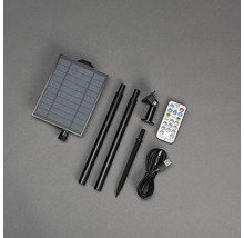 Solar lamp accessoires met zonnepaneel, grondpen, USB-kabel en afstandsbediening
