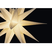 Papieren kerstster met verlichting