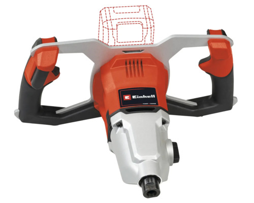 Einhell verfmixer met dubbele handgreep voor comfortabele bediening