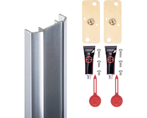 Aluminiumprofiel inclusief bevestigingsmateriaal