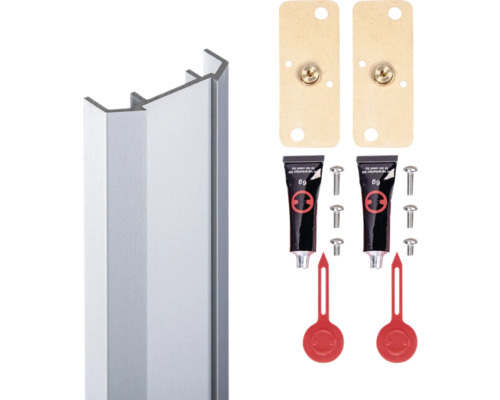 Aluminium profiel inclusief montageaccessoires
