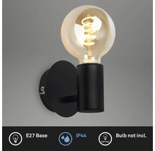 Wandlamp met E27 fitting, beschermingsklasse IP44, lamp niet inbegrepen