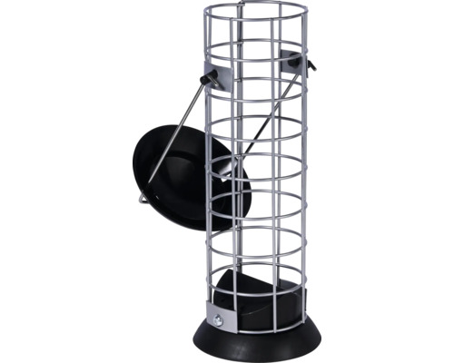 Vogelvoersilo met metalen raster