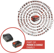 Afbeelding van het Power X-Change accu assortiment met accu en oplader