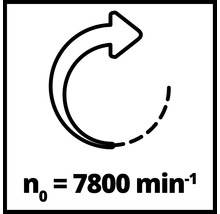 7800 omwentelingen per minuut symbool