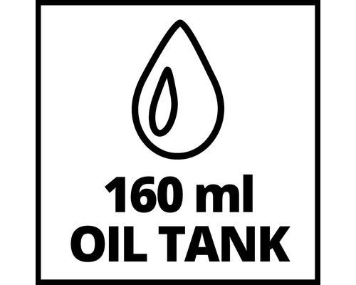 Symbool voor 160 milliliter olietank
