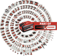Einhell Power X-Change accu met diverse elektrische gereedschappen