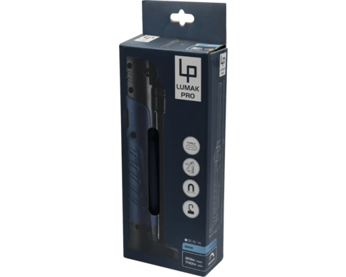 Lumak Pro werklamp in productverpakking