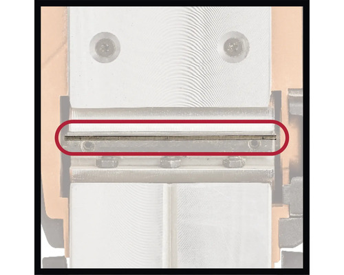 Detailweergave van een geleiderail