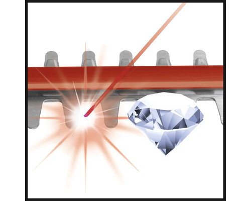 Symbool voor lasersnijden en diamantgeslepen