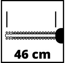 Symbool voor een lengte van 46 cm