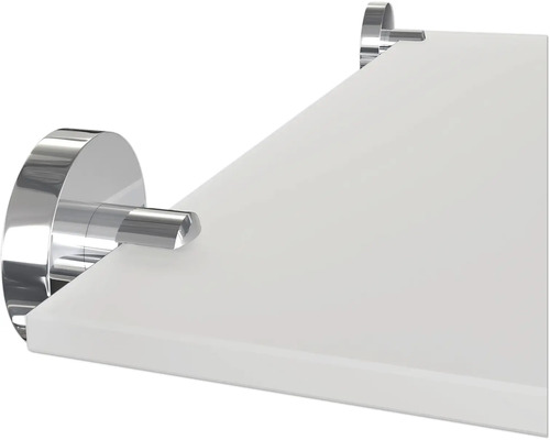 Glazen wandplank met beugels