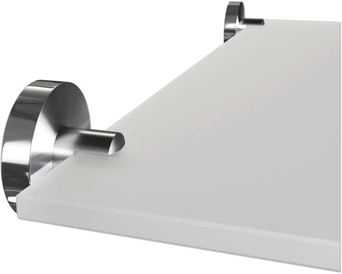 Glazen plank met beugels