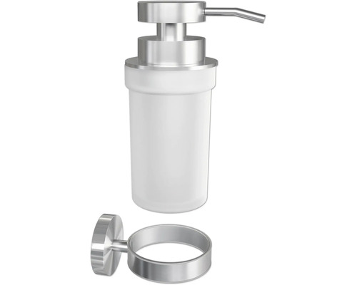 Wandzeepdispenser met metalen houder
