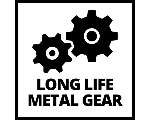 Symbool voor duurzame metalen versnelling