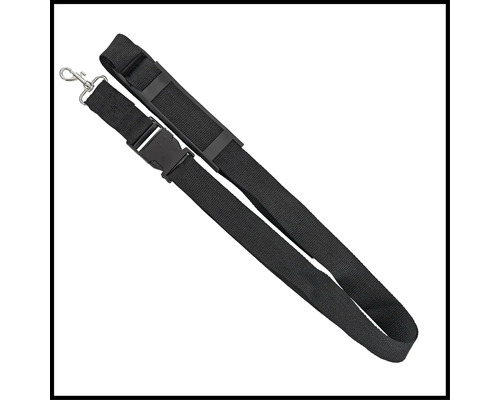 Schouderriem met karabijnhaak en gesp