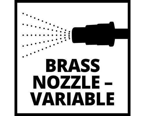 Symbool voor messing sproeier, variabel