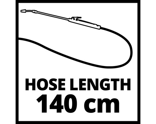 Slanglengte 140 cm