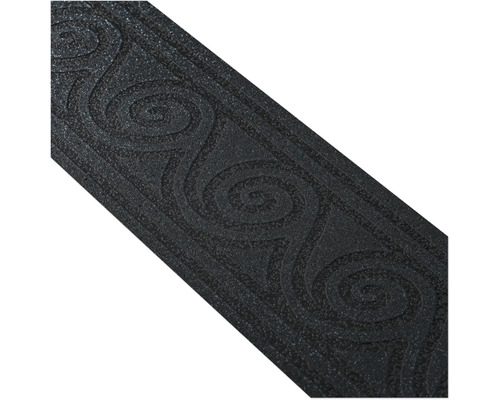 Donkere rand met spiraalpatroon voor wanddecoratie.
