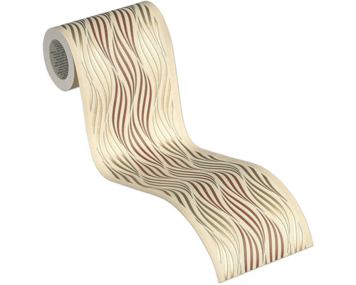 Rol behang met golfpatroon