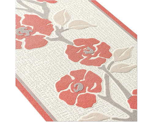 Close-up van een rand met bloemmotief voor wanddecoratie