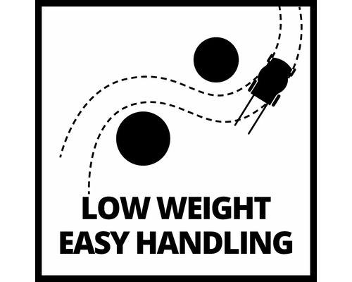 Symbool voor laag gewicht en eenvoudige bediening