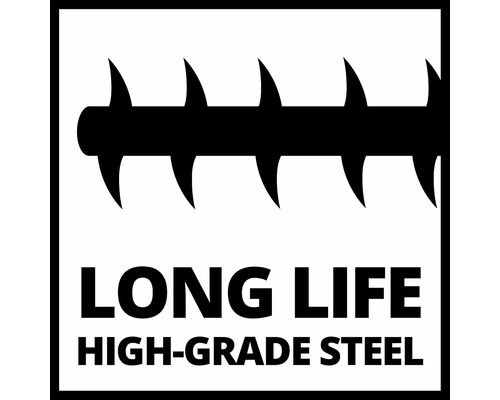 Symbool voor lange levensduur en hoogwaardig staal