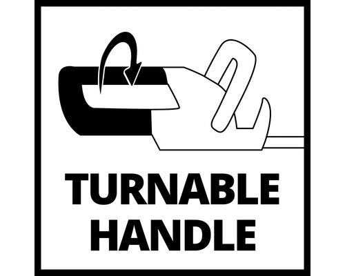 Draaibare handgreep symbool