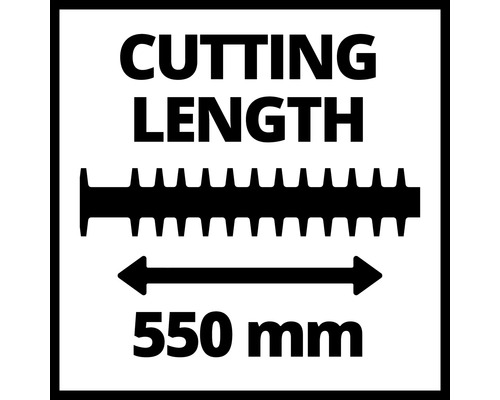 Snijlengte 550 millimeter