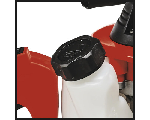 Detailopname van een brandstoftank met een zwarte sluiting