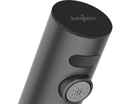 Jungborn logo op een handdouche