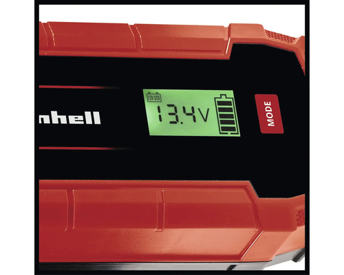 Einhell acculader met display