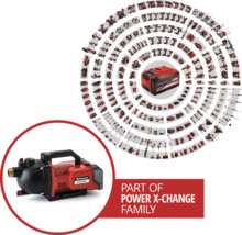 Einhell Aquinna hydrofoorpomp als onderdeel van de Power X-Change familie