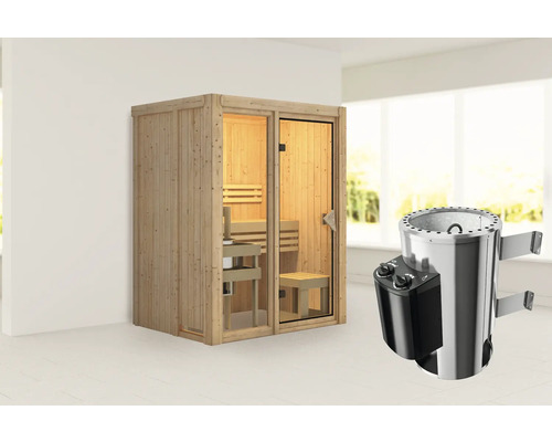 Sauna met saunakachel