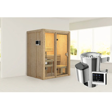 Sauna met saunakachel en saunabesturing