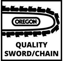 Oregon logo voor kwaliteitszwaard en ketting