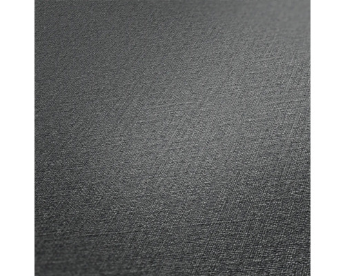 Close-up van een grijs textielbehang met fijne textuur