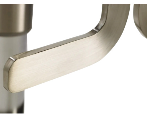 Detailopname van een metalen deurklink