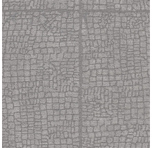 Grijs textielbehang met steenmotief