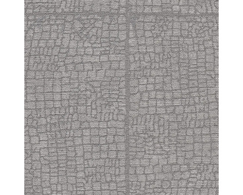 Grijs textielbehang met steenmotief