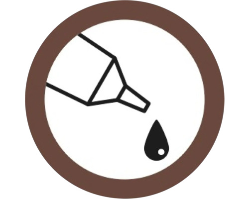 Symbool voor druppelvrije dosering