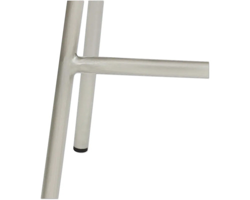 Detailaanzicht van metalen frame van een kruk