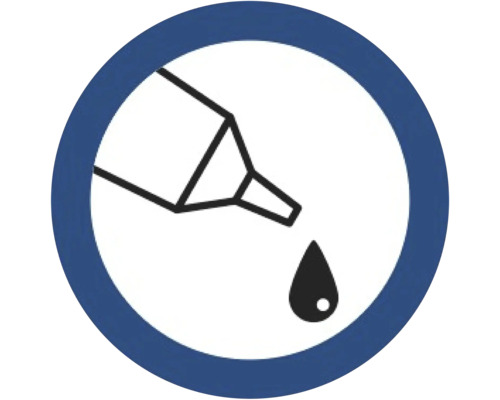 Symbool voor lijmdosering