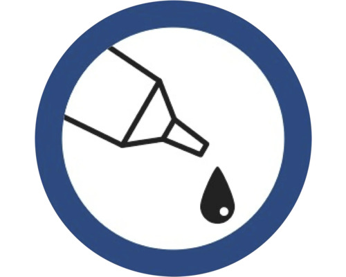 Symbool voor het nauwkeurig aanbrengen van lijm