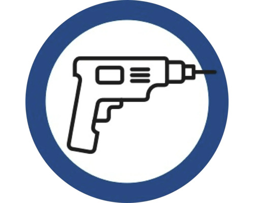 Symbool voor een boormachine