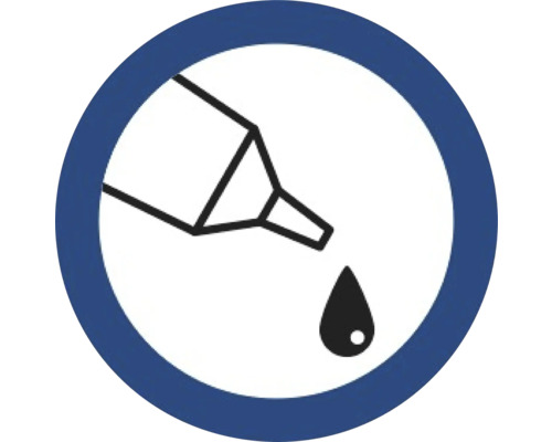 Symbool voor druppelvrije dosering