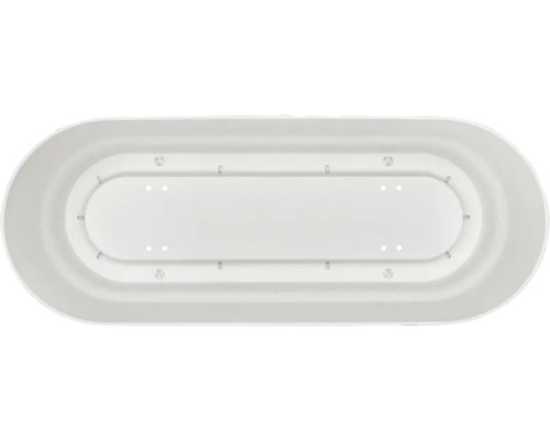 Ovale kunststof plantenbak voor de tuin