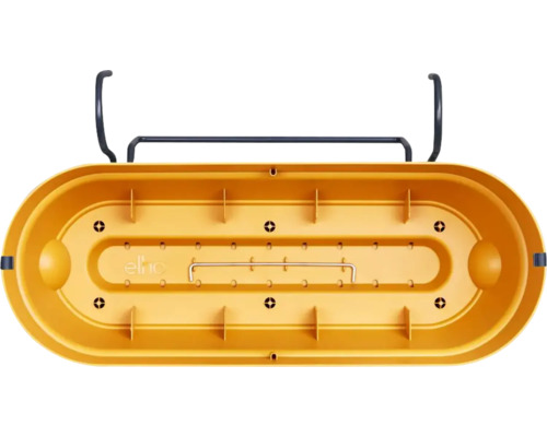 Gele balkonbak met ophangsysteem voor buiten